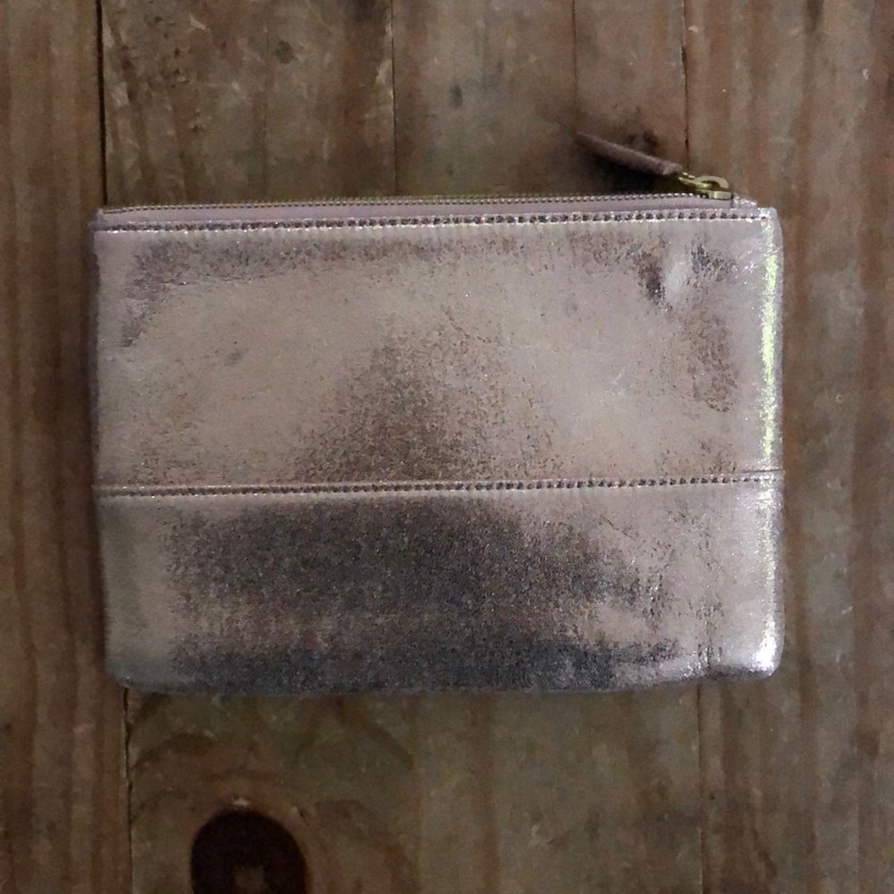 EUC JCrew Metallic Clutch- barely used!